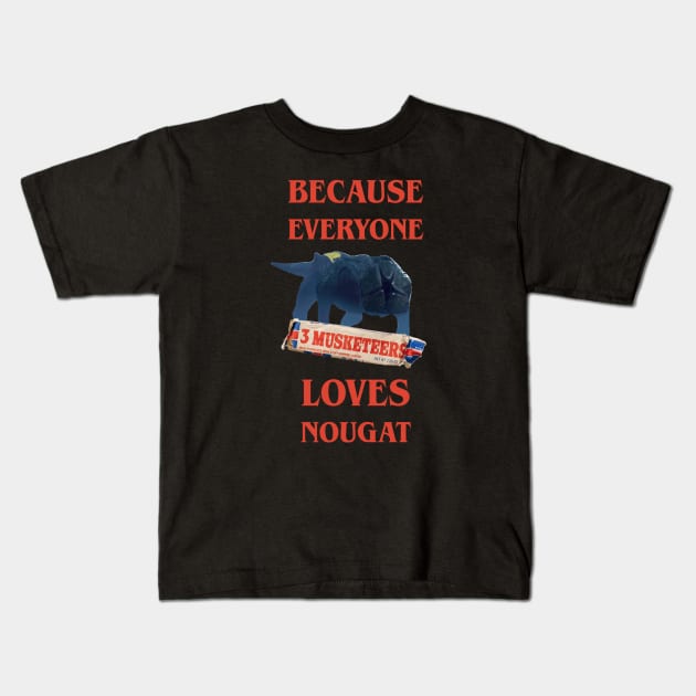 Nougat Love Kids T-Shirt by JJFDesigns